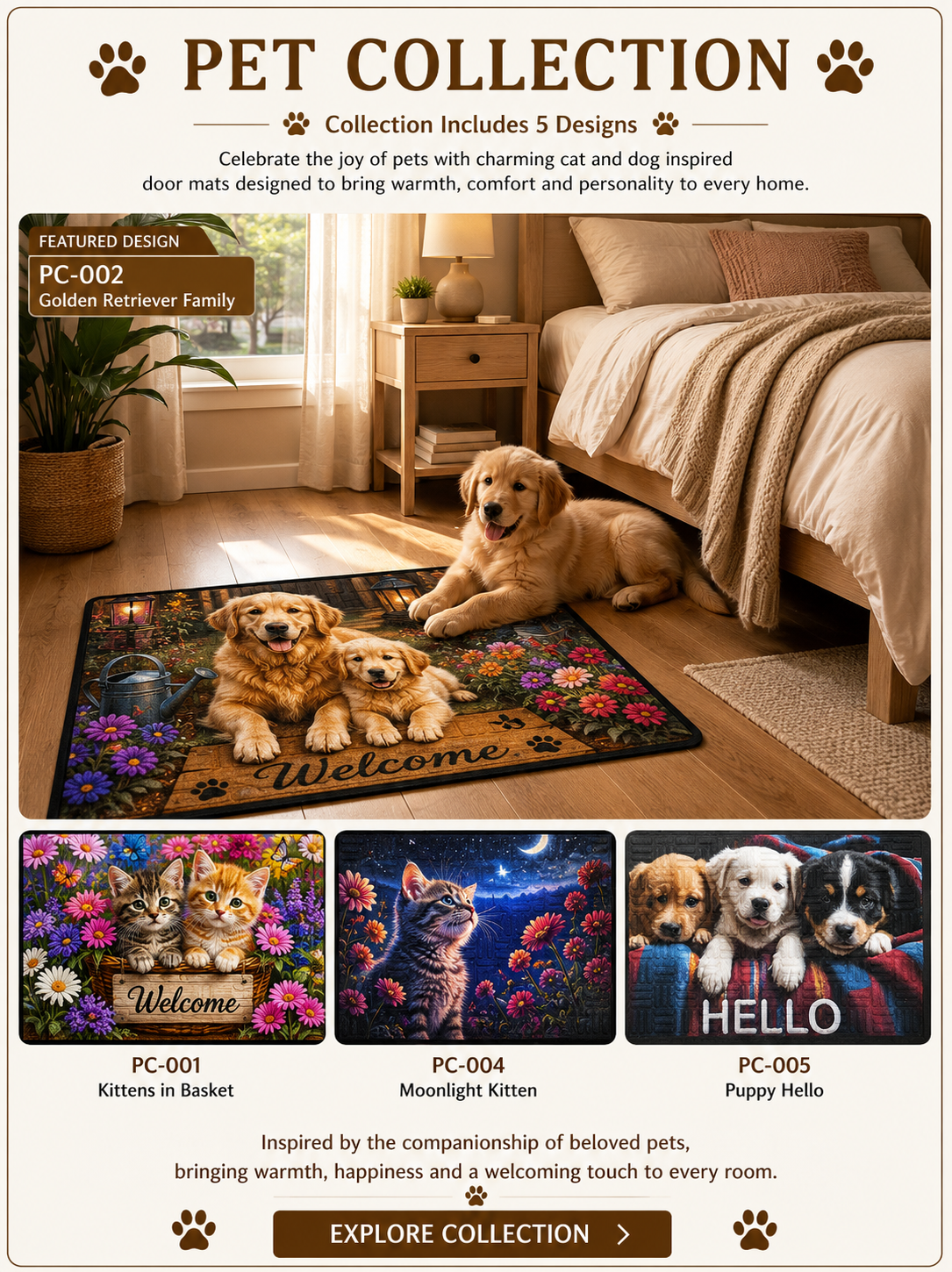 Pet Collection Decorative Door Mats