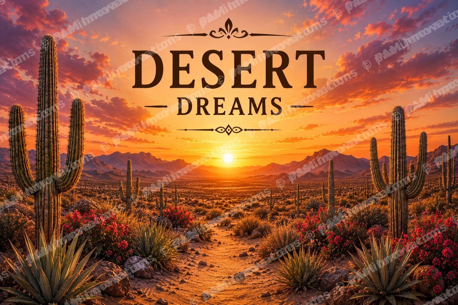 DC-003 Desert Dreams – Digitally Printed Desert Door Mat Design