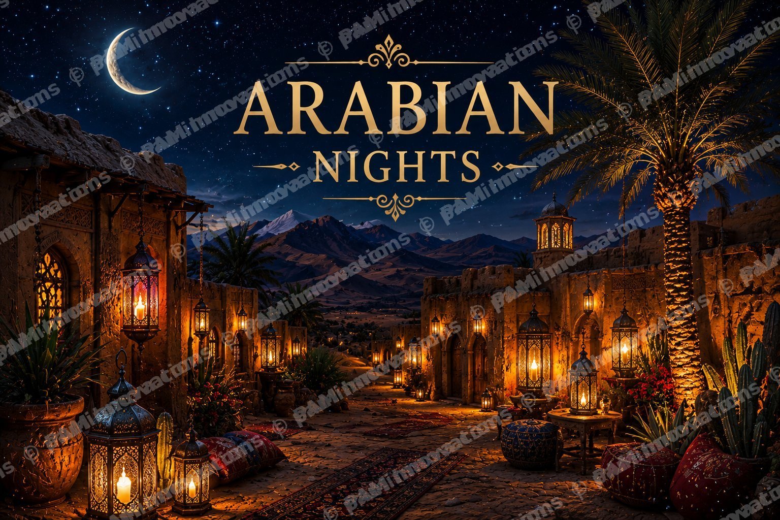 DC-004 Arabian Nights – Decorative Arabian Door Mat Design