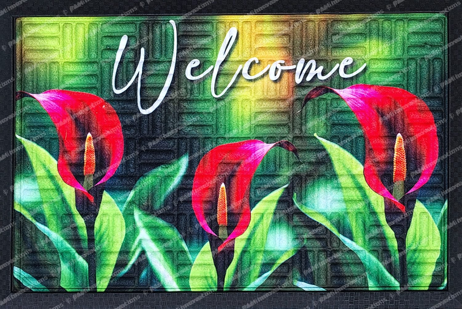 FC-004 Calla Lily – Decorative Botanical Door Mat Design