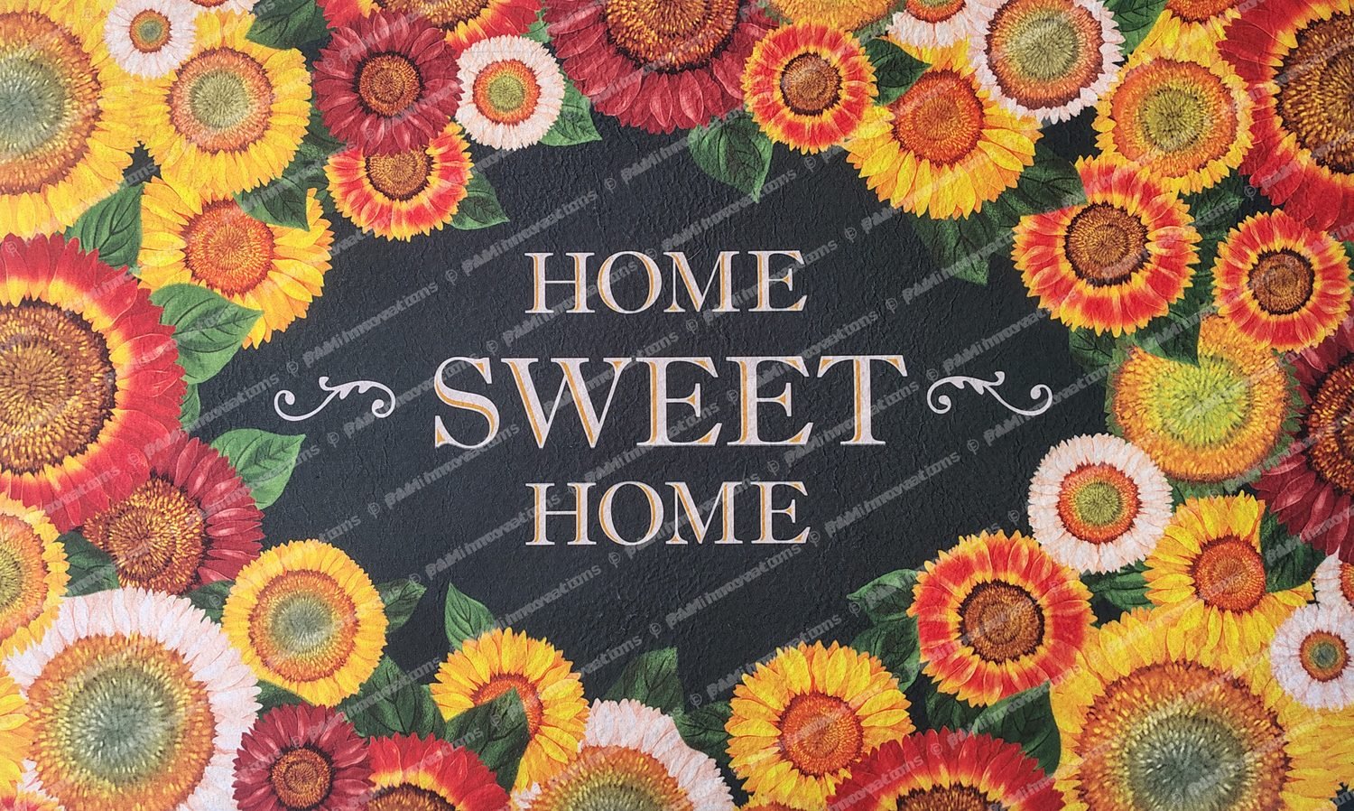 FC-007 Sunflower Home – Digitally Printed Floral Door Mat Design