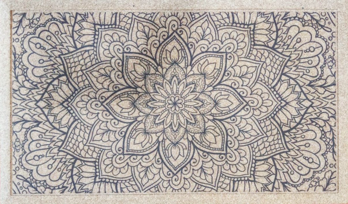 HDFP-002 Faux Coir Printed Mandala