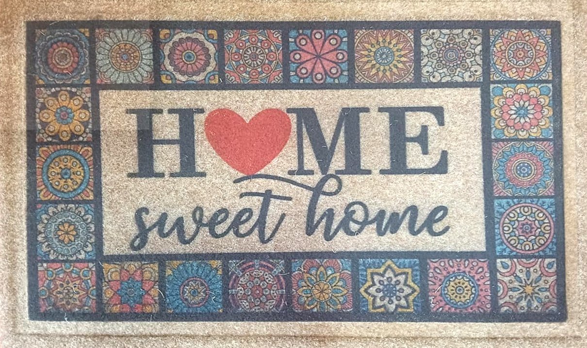 HDFP-003 Faux Coir Printed Home Sweet Home