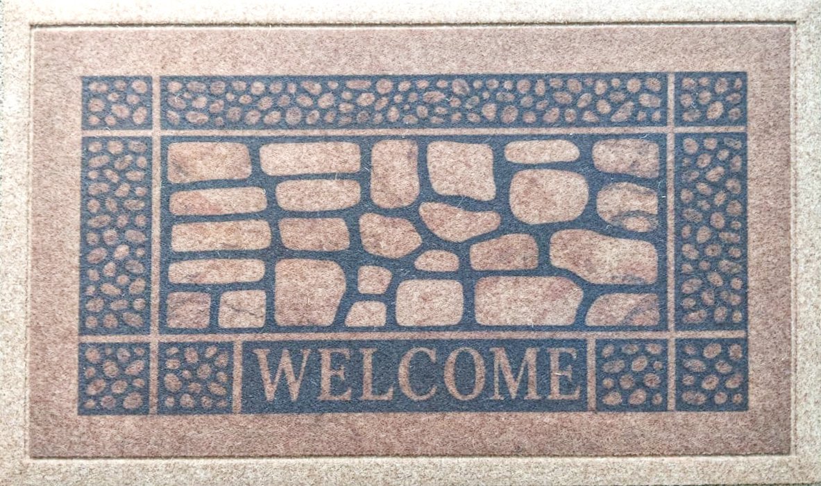 HDFP-004 Faux Coir Printed Welcome