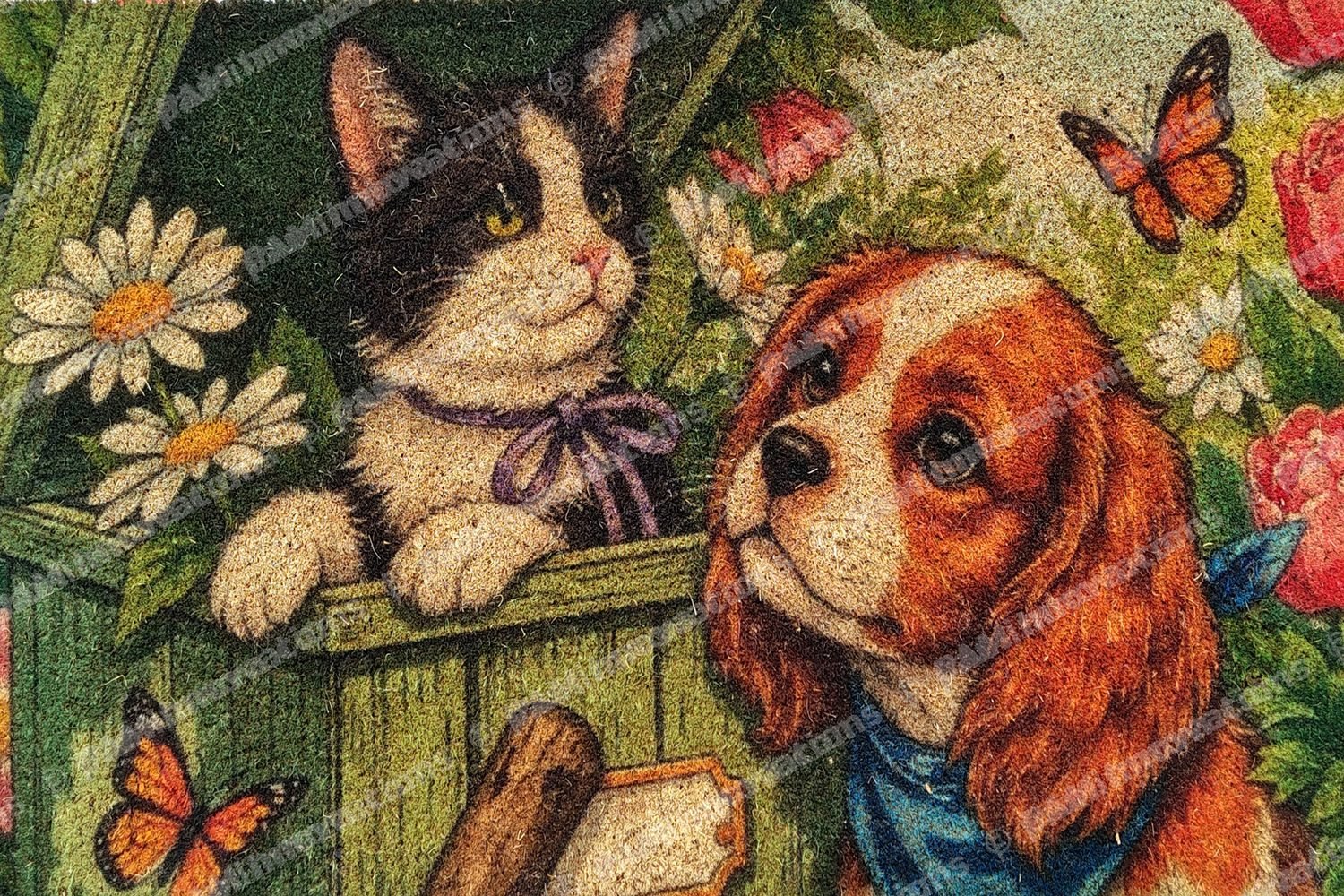 Faux Coir Door Mat - Pet Collection