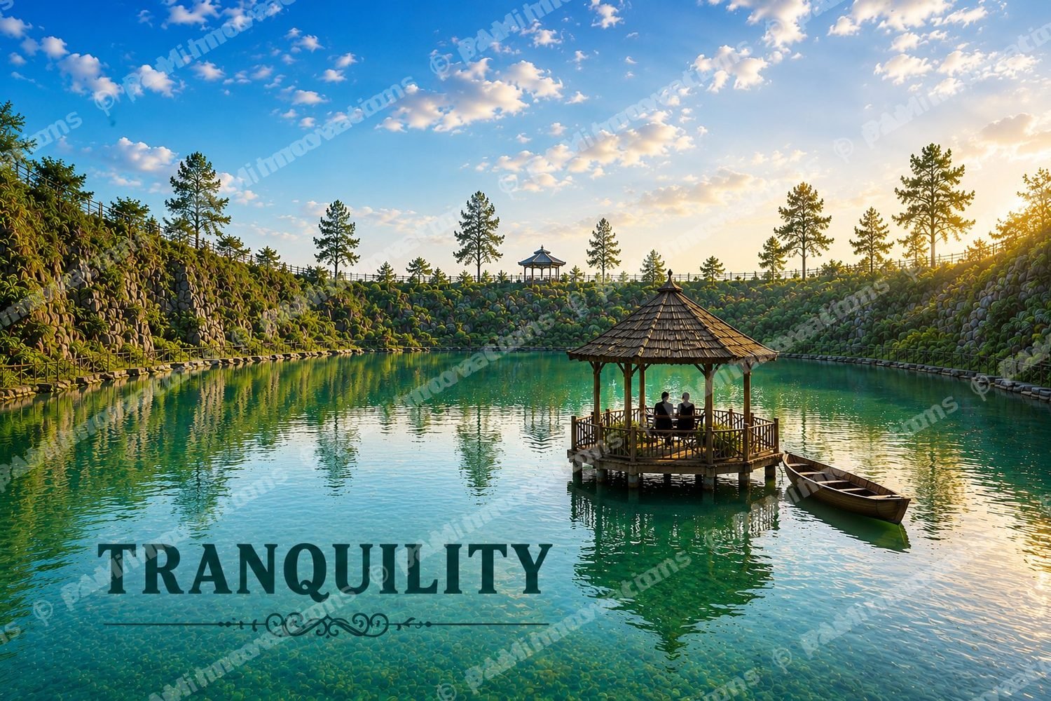 SC-004 Tranquility – Digitally Printed Nature Door Mat Design